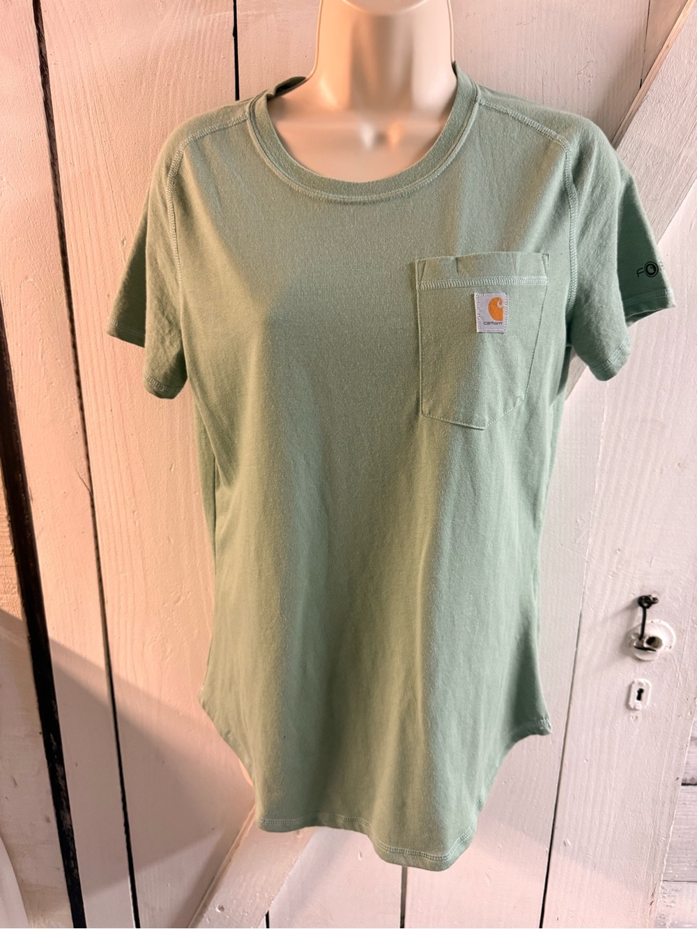 Carhartt Women's Pocket Tee in Sage